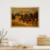 Slag bij Chattanooga door Thure de Thulstrup Poster (Keuken)