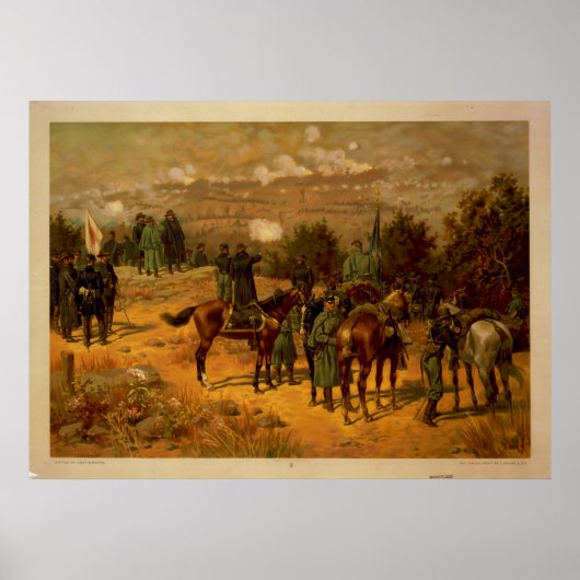 Slag bij Chattanooga door Thure de Thulstrup Poster (Voorkant)