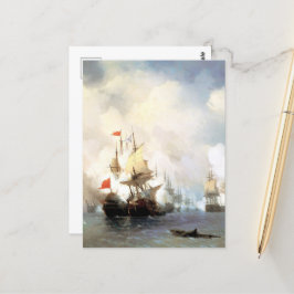 Slag bij Chios, Ivan Aivazovsky Briefkaart
