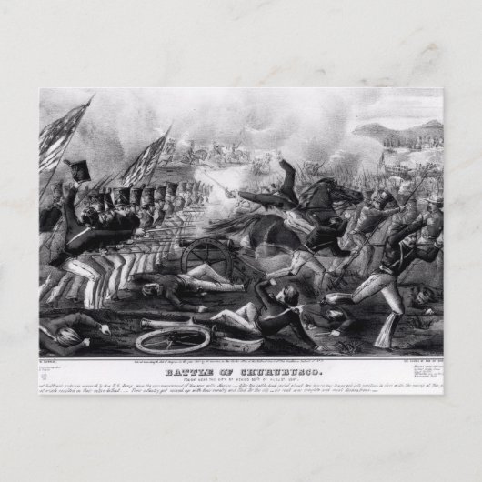 Slag bij Churubusco Briefkaart (Voorkant)