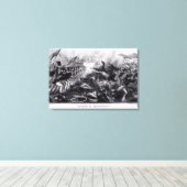 Slag bij Churubusco Canvas Afdruk (Insitu (Houten vloer))