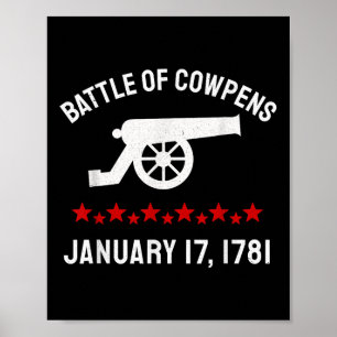 Slag bij Cowpens Revolutionaire Oorlog Poster