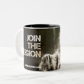 Slag bij de Aarde Legion-mok Tweekleurige Koffiemok (Voorkant links)