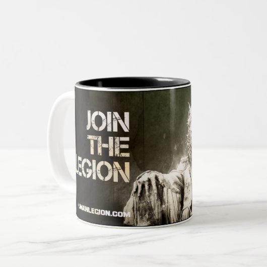 Slag bij de Aarde Legion-mok Tweekleurige Koffiemok (Voorkant links)