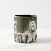 Slag bij de Aarde Legion-mok Tweekleurige Koffiemok (Center)