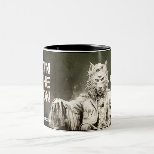 Slag bij de Aarde Legion-mok Tweekleurige Koffiemok (Center)