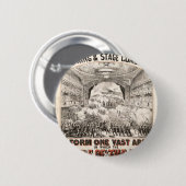 Slag bij de Alma Ronde Button 5,7 Cm (Voorkant /achterkant)