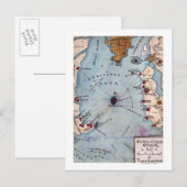 Slag bij de Fort Sumter - Panoramiek in de burgero Briefkaart (Voorkant / Achterkant)