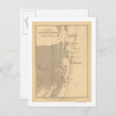 Slag bij de Fort Sumter - Panoramiek in de burgero Briefkaart (Voorkant / Achterkant)