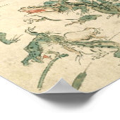 Slag bij de kikkers - Kawanabe Kyoto sai Poster (Hoek)