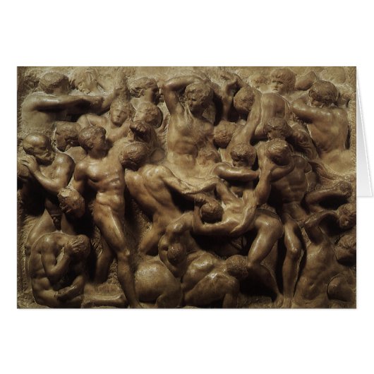 Slag bij de Lapiths and Centaurs van Michelangelo (Voorkant Horizontaal)