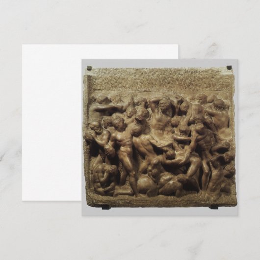 Slag bij de Lapiths and Centaurs van Michelangelo (Voorkant / Achterkant)