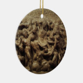 Slag bij de Lapiths and Centaurs van Michelangelo Keramisch Ornament (Rechts)