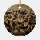 Slag bij de Lapiths and Centaurs van Michelangelo Keramisch Ornament (Voorkant)