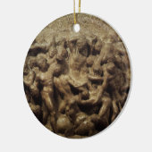 Slag bij de Lapiths and Centaurs van Michelangelo Keramisch Ornament (Links)