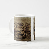 Slag bij de Lapiths and Centaurs van Michelangelo Koffiemok (Voorkant links)