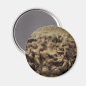 Slag bij de Lapiths and Centaurs van Michelangelo Magneet (Voorkant / Achterkant)