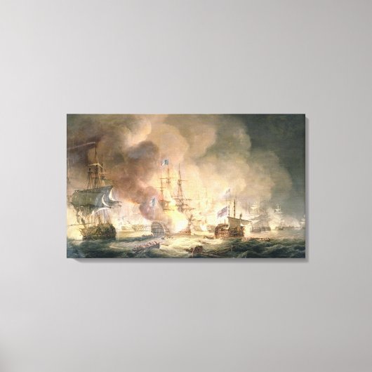 Slag bij de Nijl, 1 augustus 1798 om 10.00 uur, 18 Canvas Afdruk (Voorkant)
