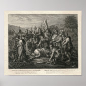 Slag bij de Sempach Heroic Swiss History Scene Poster (Voorkant)