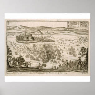 Slag bij de stad Levice in 1664, illustrati Poster