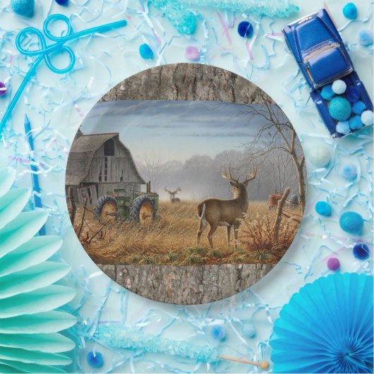 Slag bij de vrachtwagens papieren bordje (Feest)