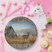 Slag bij de vrachtwagens papieren bordje (Feest)