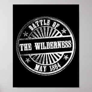 Slag bij de Wildernis Burgeroorlog 1864 Ru Poster
