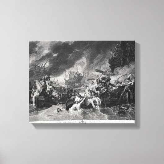 Slag bij Den Haag, 29 mei 1692 Canvas Afdruk (Voorkant)