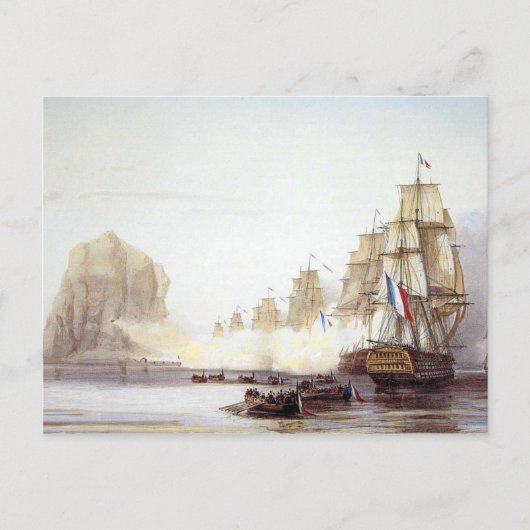 Slag bij Diamond Rock Briefkaart (Voorkant)