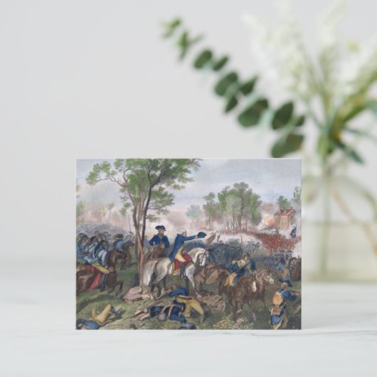 Slag bij Eutaw Springs Briefkaart (Staand voorkant)