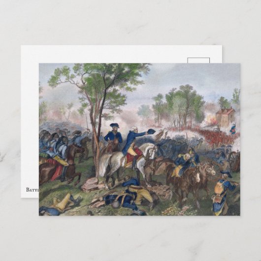 Slag bij Eutaw Springs Briefkaart (Voorkant / Achterkant)