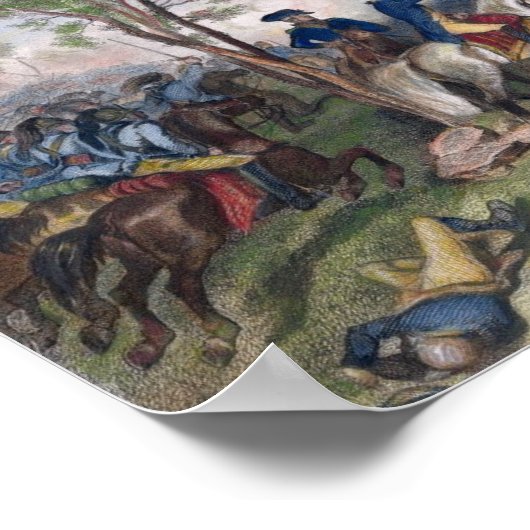 Slag bij Eutaw Springs Poster (Hoek)