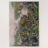 Slag bij Five Forks Kurz & Allison Lithografie Legpuzzel (Verticaal)