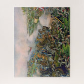 Slag bij Five Forks Kurz & Allison Lithografie Legpuzzel (Verticaal)