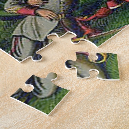 Slag bij Five Forks Kurz & Allison Lithograph Legpuzzel (Zijkant)