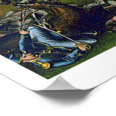 Slag bij Five Forks Kurz & Allison Lithograph Poster (Hoek)