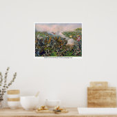 Slag bij Five Forks Kurz & Allison Lithograph Poster (Keuken)