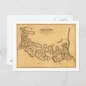 Slag bij Fort Henry - Civil War Panoramic Map 2 Briefkaart (Voorkant / Achterkant)