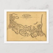 Slag bij Fort Henry - Civil War Panoramic Map 2 Briefkaart (Voorkant)