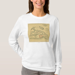 Slag bij Fort Henry - Civil War Panoramic Map T-shirt