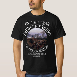 SLAG BIJ FREDERICKSBURG AMERIKAANSE BURGEROORLOG L T-SHIRT