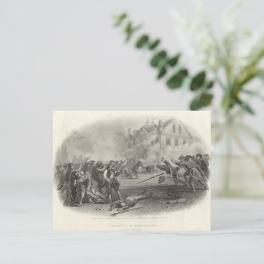Slag bij Germantown Briefkaart (Staand voorkant)