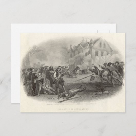 Slag bij Germantown Briefkaart (Voorkant / Achterkant)