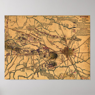 Slag bij Gettysburg 10 Poster