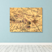 Slag bij Gettysburg 11 Canvas Afdruk (Insitu (Houten vloer))