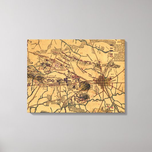 Slag bij Gettysburg 11 Canvas Afdruk (Voorkant)