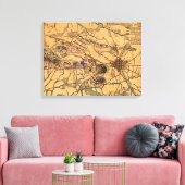 Slag bij Gettysburg 11 Canvas Afdruk (Insitu (Woonkamer))