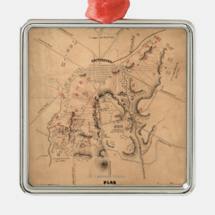 Slag bij Gettysburg 11 Metalen Ornament