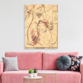 Slag bij Gettysburg 12 Canvas Afdruk (Insitu (Woonkamer))