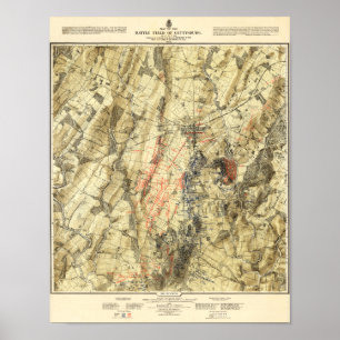 Slag bij Gettysburg 15 Poster